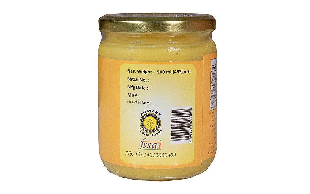 Suruchi Cow Ghee    Glass Jar  500 millilitre